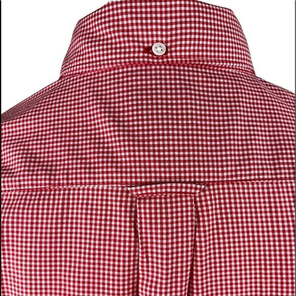 Todd Snyder New York Red/White Check L/S Dress Shirt Size Small - Picture 6 of 10